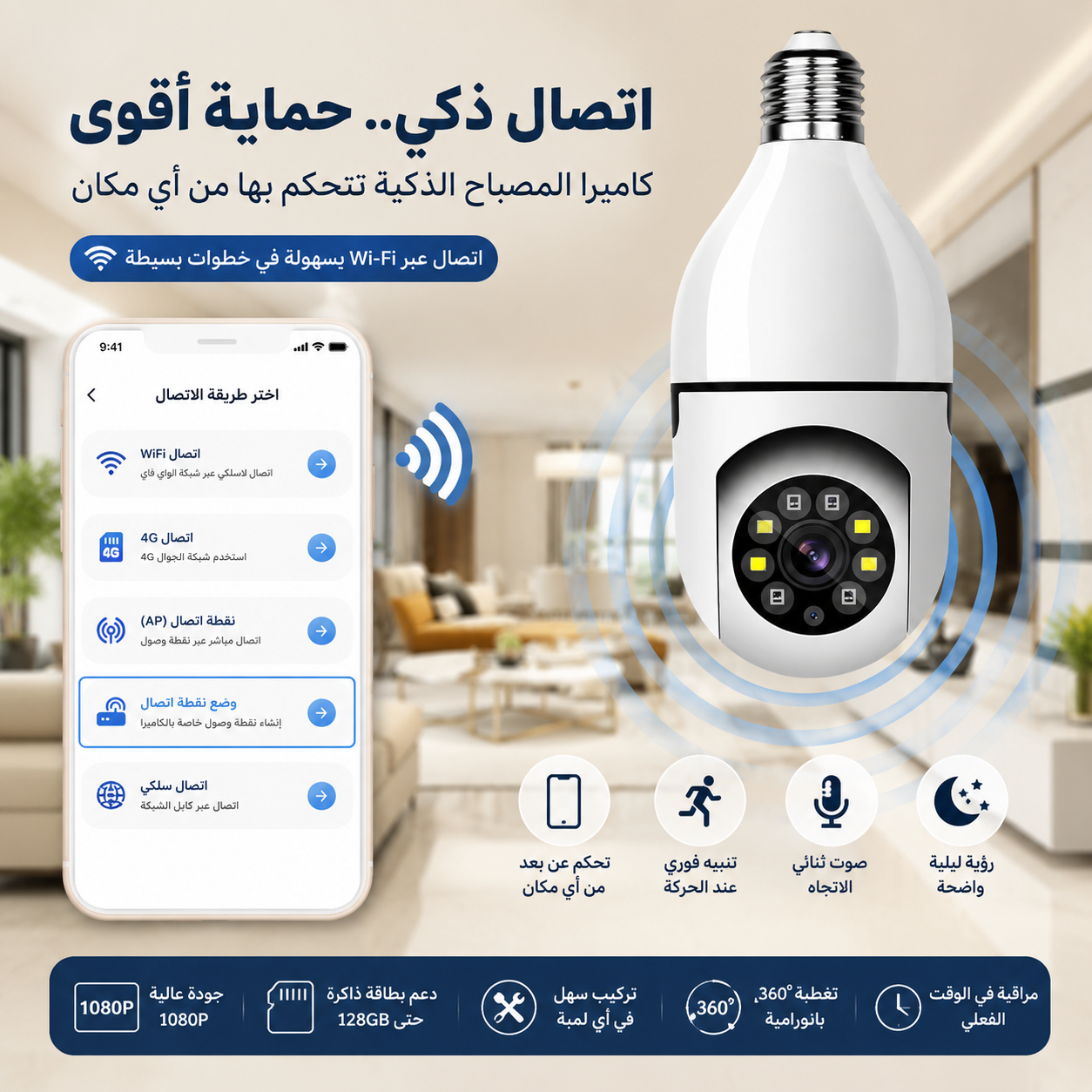 كاميرا على شكل لمبة